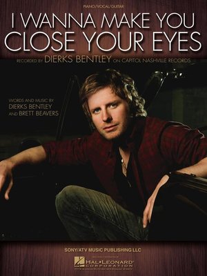 cover image of I Wanna Make You Close Your Eyes Sheet Music